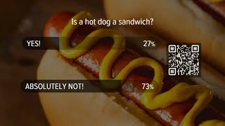 Is a hot dog a sandwich? The verdict is in