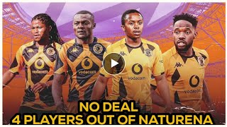 "Breaking News: Kaizer Chiefs Confirm Departure of 4 Players from Naturena"