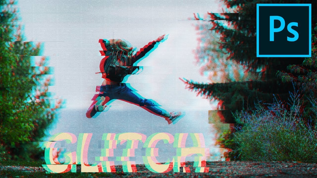 How To Create A Glitch Effect - Photoshop Tutorial - YouTube