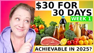 ** MEGA VLOG ** $30 for 30 DAYS - BUDGET GROCERY HAUL CHALLENGE in 2025 Can it be done?