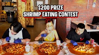 $200 PRIZE 6LB SHRIMP EATING CONTEST AT Grab a Crab in Hacienda Heights, CA!! #RainaisCrazy