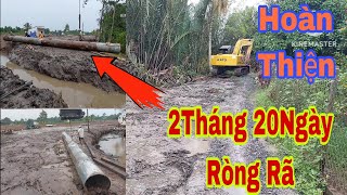 xe cuốc miền tây_máy đào kato hoàn thiện đất ở xã Vĩnh Thành huyện Chợ Lách sau 2tháng 20 ngày