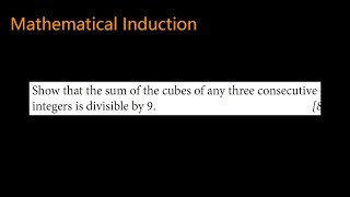 Show that the sum of the cubes of any three consecutive integers is divisible by 9.