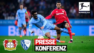 PK mit Alonso und Letsch nach Bayer 04 Leverkusen 🆚 VfL Bochum | Bundesliga, 17. Spieltag
