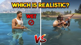 GTA 5 VS RDR 2 (WHICH GAME IS MORE REALISTIC?)