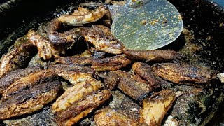 கடலில் கிழுசமீன் வருவலுடன் அருமையான இரவு உணவு/FISHFRY AND VEG  FRIEDRICE COOK NIGHT TIME AT SEA