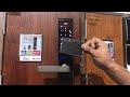 milre smart digital lock how to register access card