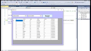 Visual Basic .Net Search in SQL Database using two datetimepickers DataGridView BindingSource