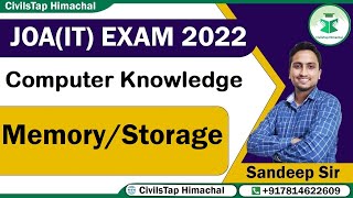 JOA (IT) 2022 | Computer Knowledge| Memory / Storage | CivilsTap Himachal