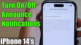 iPhone 14/14 Pro Max: How to Turn On/Off Announce Notifications