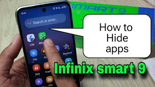 How to hide apps on infinix smart 9 | infinix smart 9 lock apps