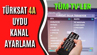 Türksat 4A Uydu Kanal Ayarlama (KURULUM) 2022 En Güncel