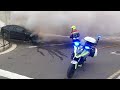 coche ardiendo en el cruce de minglanillos con avda. numancia