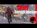 Camping in a Winter Storm - Stealth Overnight Adventure