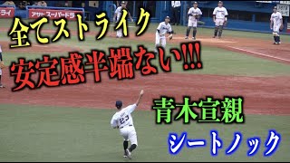 ベテランの安定感！すべてストライク送球をする青木宣親のシートノック【東京ヤクルトスワローズ】