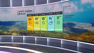 התחזית 16.03.21: ירידה בטמפ', גשם קל בימים רביעי וחמישי