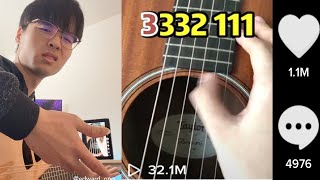 I tried learning from a TikTok Guitar Tutorial with over 32 Million Views