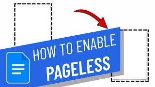 How to enable pageless in Google Docs