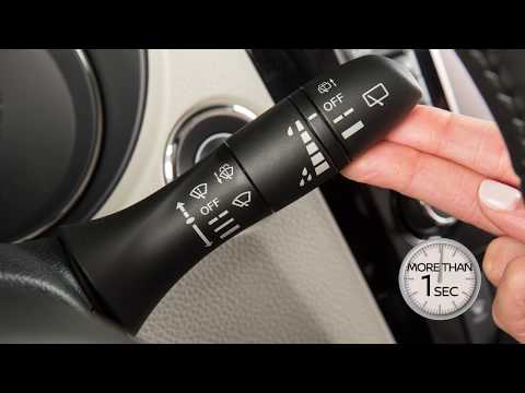How do you set up a windshield washer?