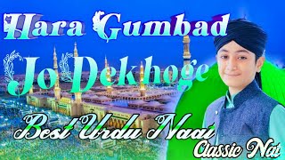 #Classic Nat.Hara Gumbad Jo Dekhoge Zamana Bhool Jaoge.Ghulam Mustafa Qadri.best gojol.urdu gojol