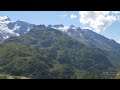 4k sustenpass steinsee bern switzerland アルプス山脈 aerial view