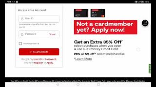 JC Penny Credit Card Login 💳⏬👇