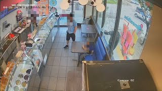 Shocking video shows man smashing window on child at Bay Area Baskin Robbins