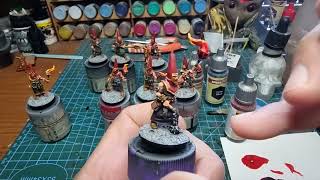 painting quick flames / fire using army painter speed paints