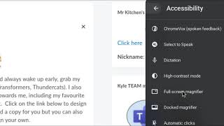 Chromebook Accessibility Features