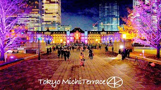 4K 東京ミチテラス2021 丸の内-日比谷イルミネーション Japan,Tokyo Michiterasu 2021 Marunouchi-Hibiya illumination