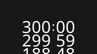 300 Minute Countup Timer