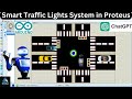 Smart Traffic Lights System in Proteus Usnig Arduino and Chat GPT