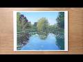 Water Lily Pond at Monet's Garden | Gouache Tutorial