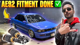 AE92 fitment done! ✅ || Toyota Corolla 1990 Bagged || 4K Garage ft Airworx