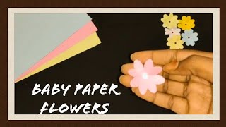 Baby Paper Flower's ||Origami ||  折り紙  ||  paper craft || (Paper flower making)