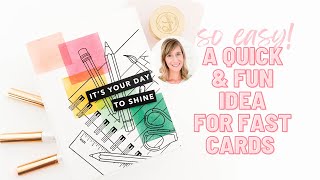 Need a Fast Card?  Try this Idea! | Clean and Simple Card Inspiration