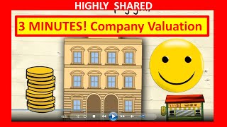🔴  3 Minutes! How to Value a Company for Company Valuation and How to Value a Business