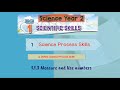 Science DLP Year 2: Scientific Skills ( SPS 3: Measure and Use Numbers)