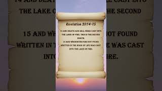 Revelation 20:14-15 WAS NOT found in the BOOK OF LIFE