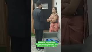 Respected Tanu jain mam Discussing doubt of student after interview guidelines program #Upsc #Shorts