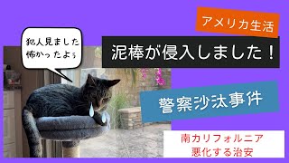 【アメリカ生活】①留守中に泥棒に侵入されました！悪化する治安・オレンジカウンティ・カリフォルニア