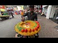 minimalistic chaat stall in kolkata indian street food