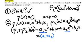 subset of P2 is a subspace