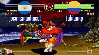 FT5 @samsho4: josemanuelinsol (SV) vs Fabianxp (CO) [Samurai Shodown IV Fightcade] Feb 7