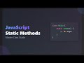 JavaScript Static Methods: A Beginner's Guide with Examples [Hindi]