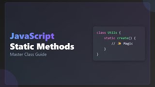 JavaScript Static Methods: A Beginner's Guide with Examples [Hindi]