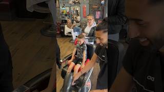 Surprising the Mum with a cool haircut for her child…