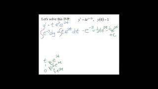 Example 4: Solving a Separable DE
