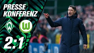 „Zu spät aufgewacht“ | PK nach Bremen - Wolfsburg mit Ole Werner und Niko Kovac
