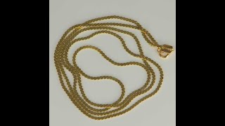 ESTATE- 14K Yellow Gold Serpentine Link Chain 23\